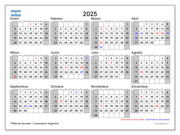 Printable calendar