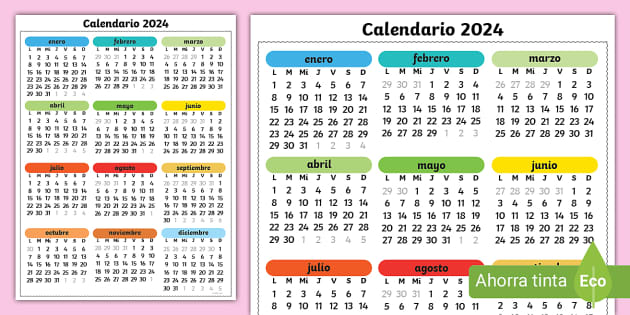 Calendario vertical teacher