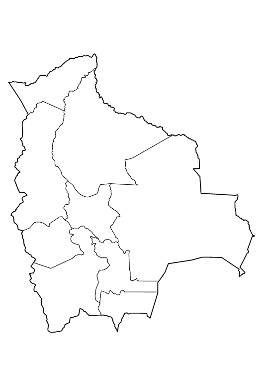 Geography maps bolivia coloring pages