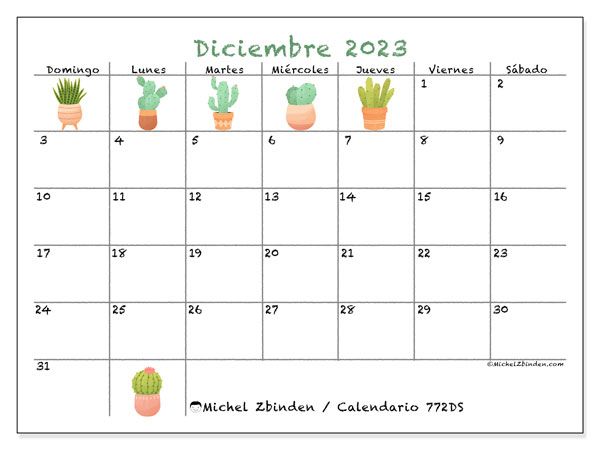 Calendario diciembre de para imprimir âdsâ