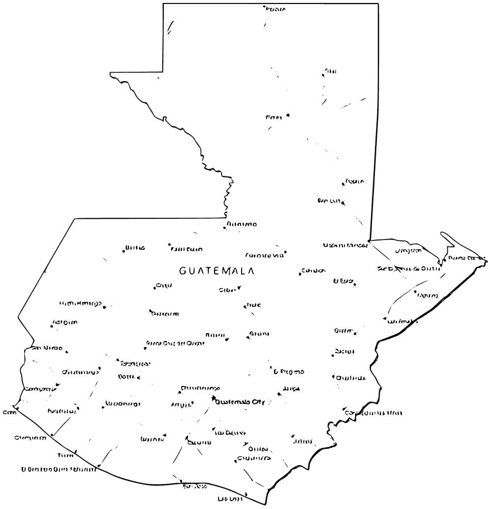 Guatemala coloring pages