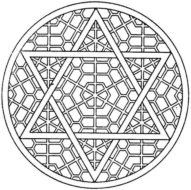 Of the best most artful hanukkah coloring pages mandala coloring pages geometric coloring pages abstract coloring pages