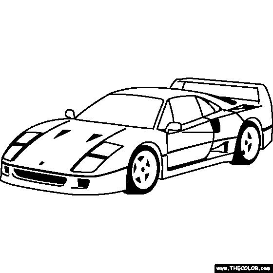 Ferrari f coloring pages ferrari f ferrari coloring pages