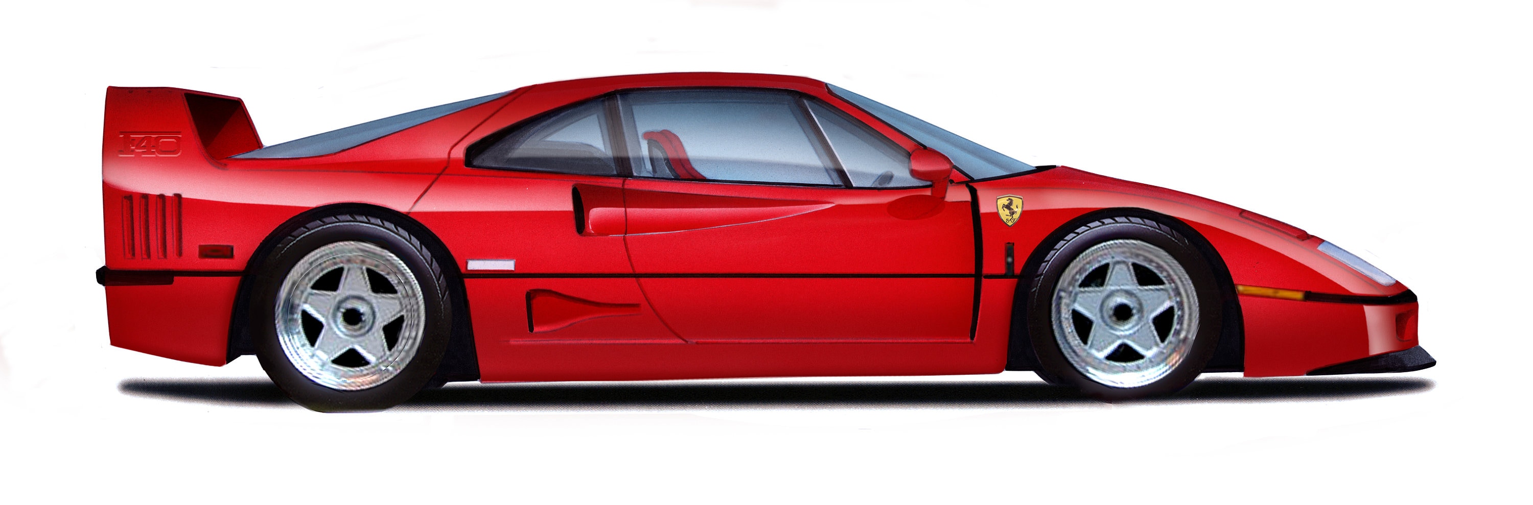 Ferrari f coloring page instant download