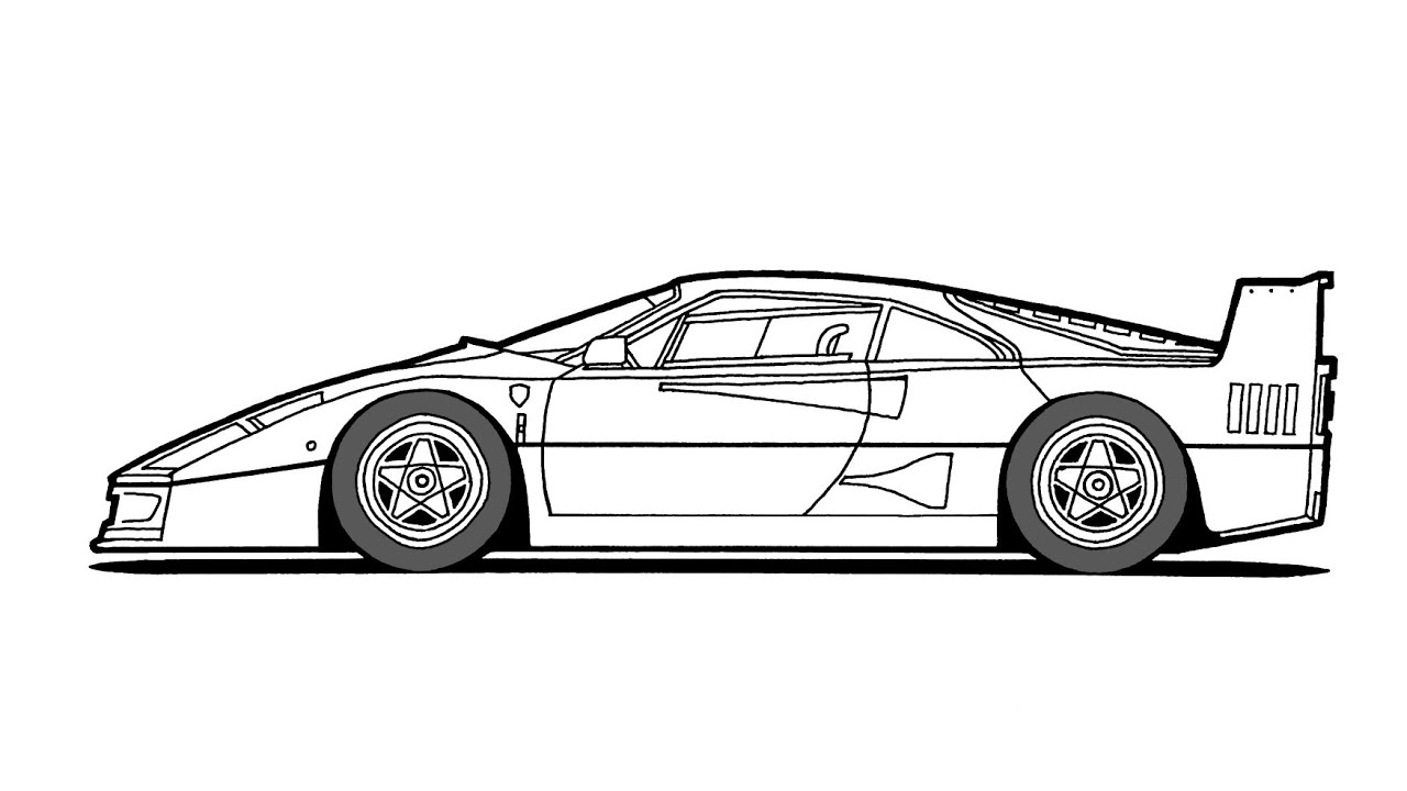 How to draw a ferrari f