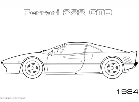 Kleurplaat ferrari f