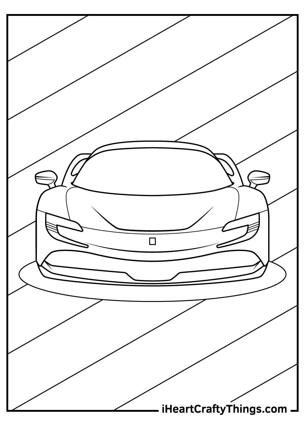 Ferrari coloring pages free printables