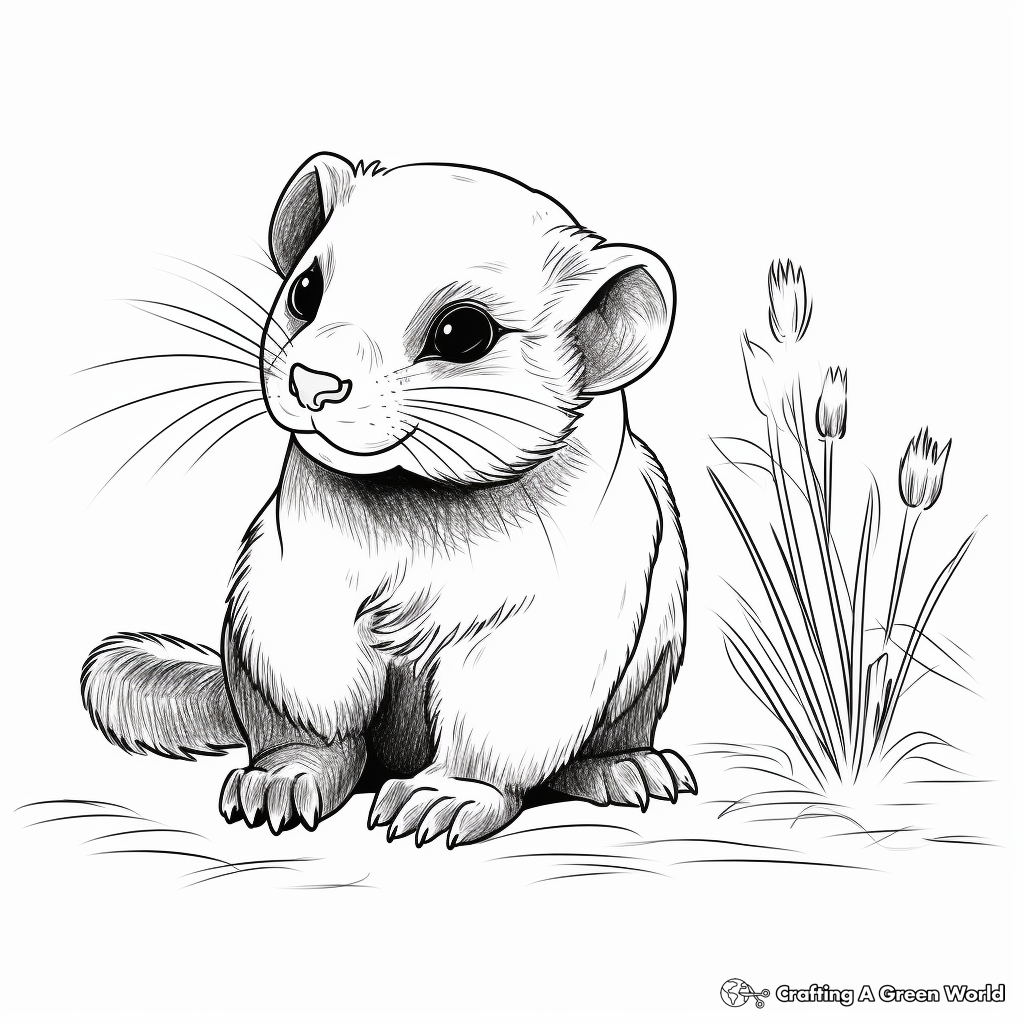 Ferret coloring pages
