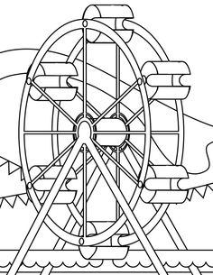 Ferris wheel birthday party ideas ferris wheel coloring pages coloring pages for kids