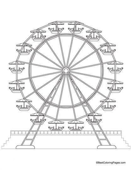 Ferris wheel coloring page download free ferris wheel coloring page for kids best coloring pageâ coloring pages coloring pages for kids color wheel projects