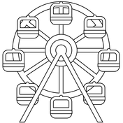 Ferris wheel coloring pages free coloring pages