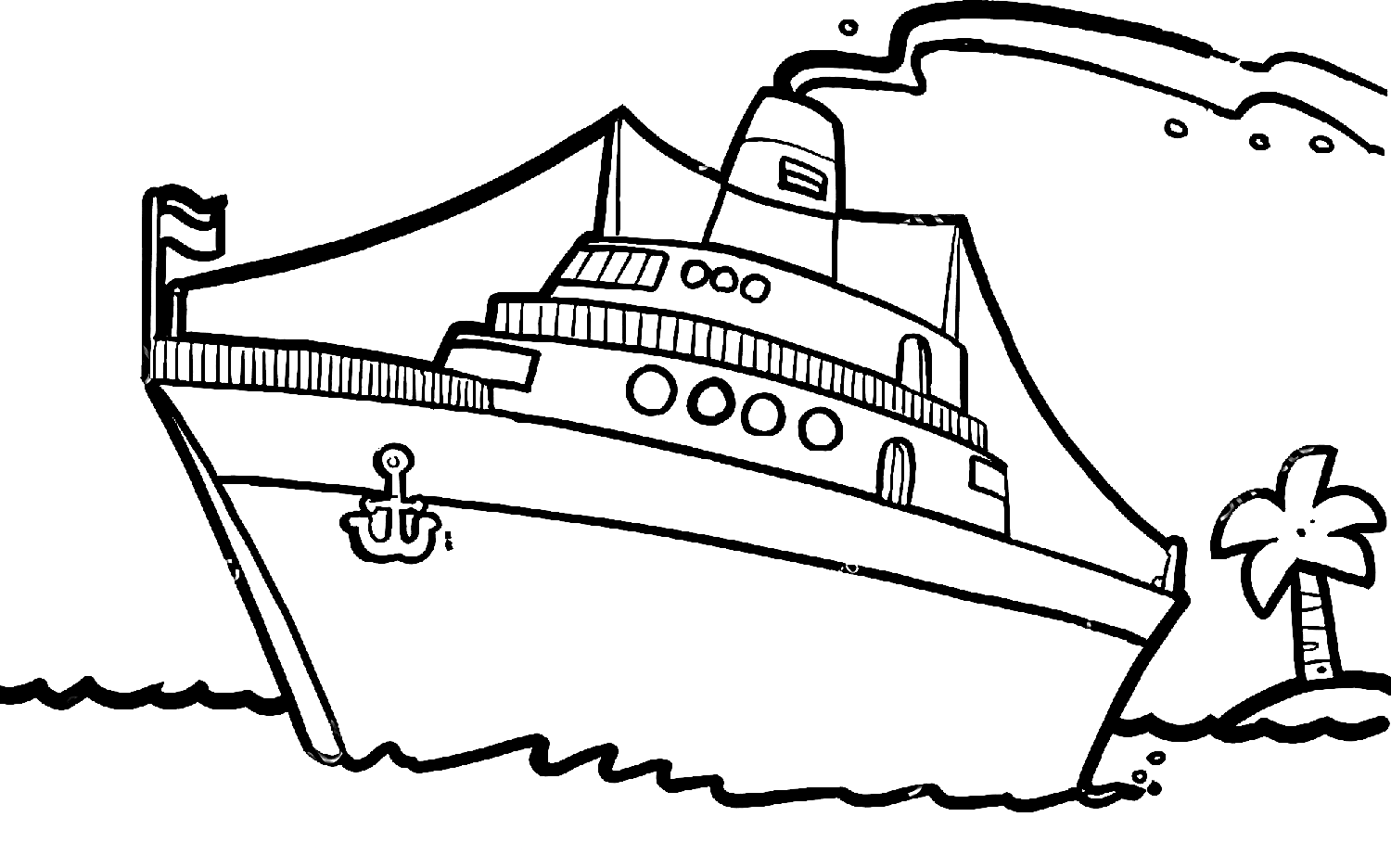 Boat coloring pages