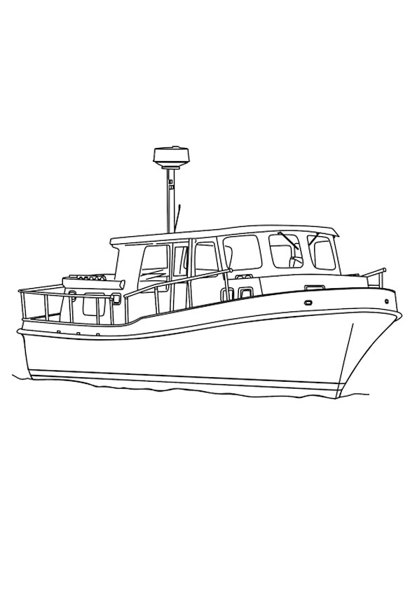 Coloring pages free printable boat coloring pages