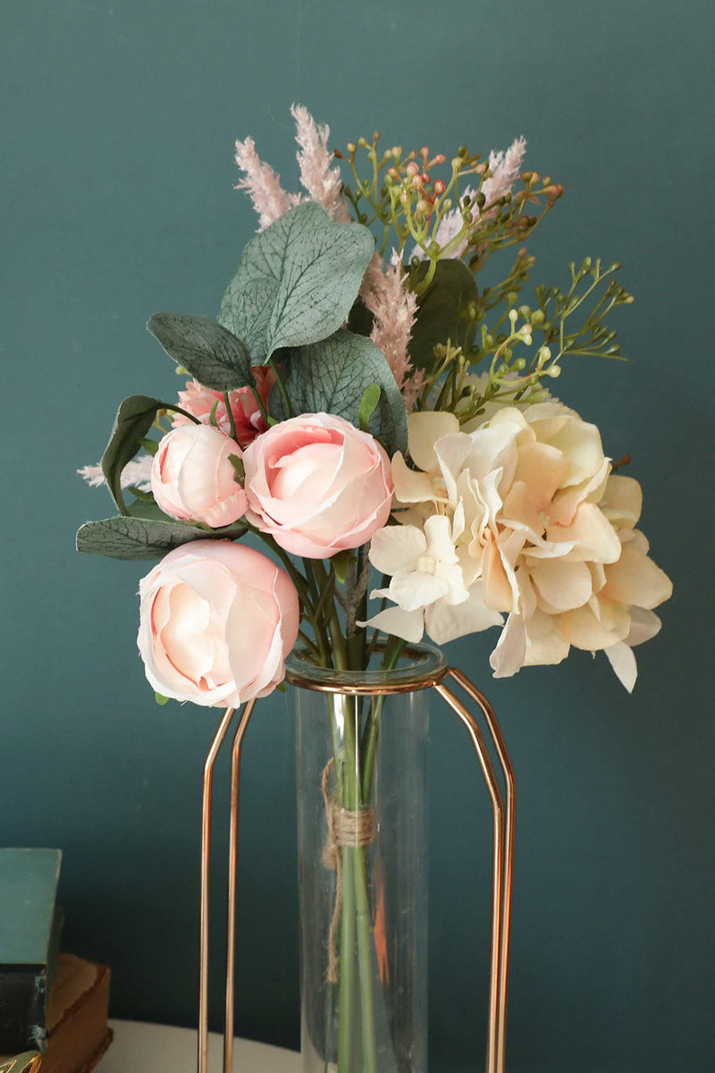 Zapaka hvit drãm fersken tãrkede blomster bukett bryllup handing blomster â zapaka no