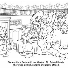 Mexican fiesta coloring page ideas mexican fiesta coloring pages fiestas