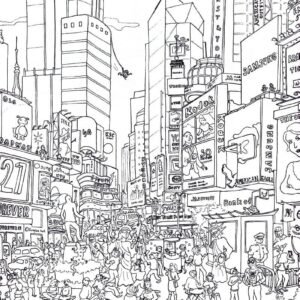 New york coloring pages printable for free download