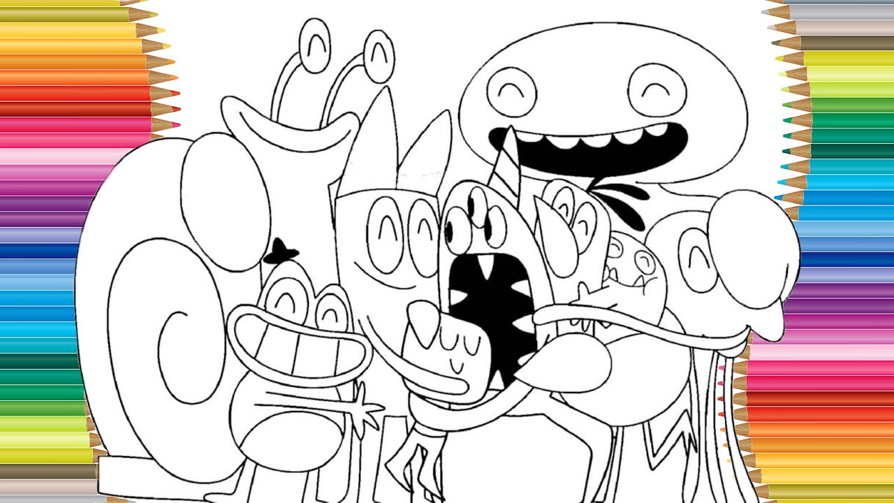 New garten of banban coloring pages how to color all new monsters cartoon