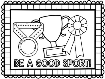 Field day coloring pages