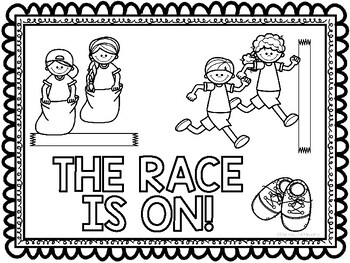 Field day coloring pages