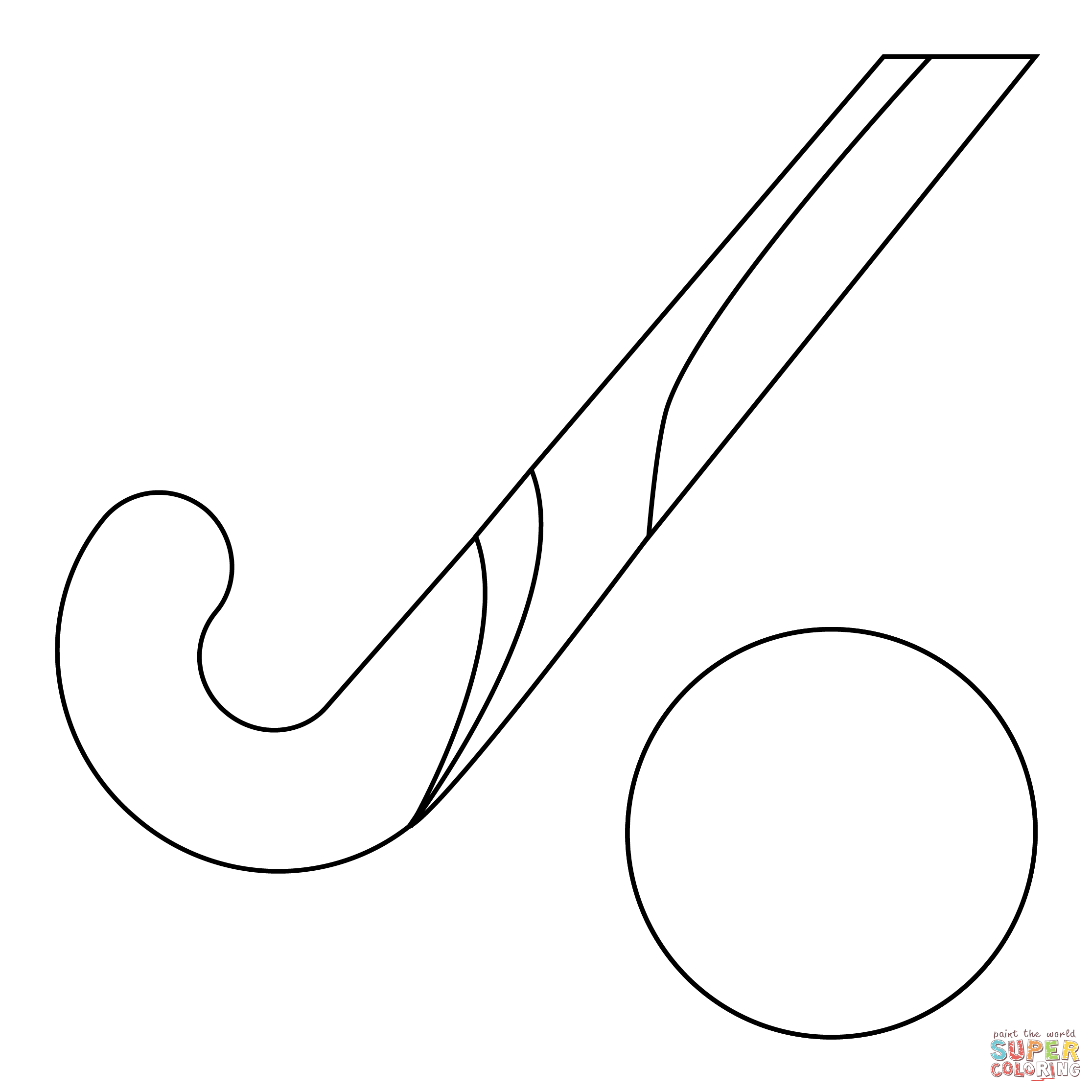 Field hockey coloring page free printable coloring pages