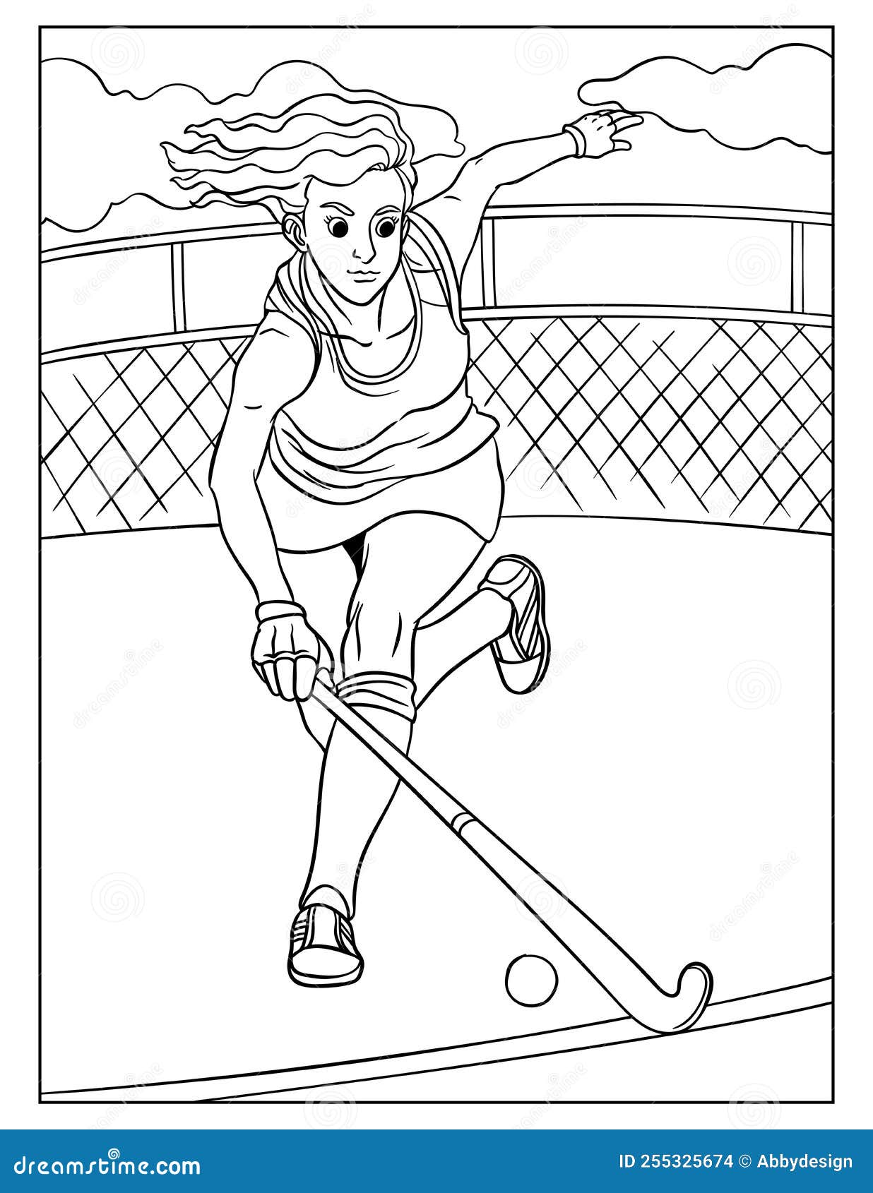 Kids field hockey stock illustrations â kids field hockey stock illustrations vectors clipart