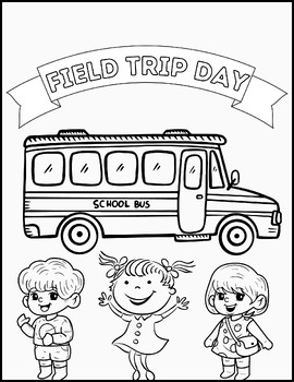 Fun filed trip coloring pages for kids filed trip activities morning work