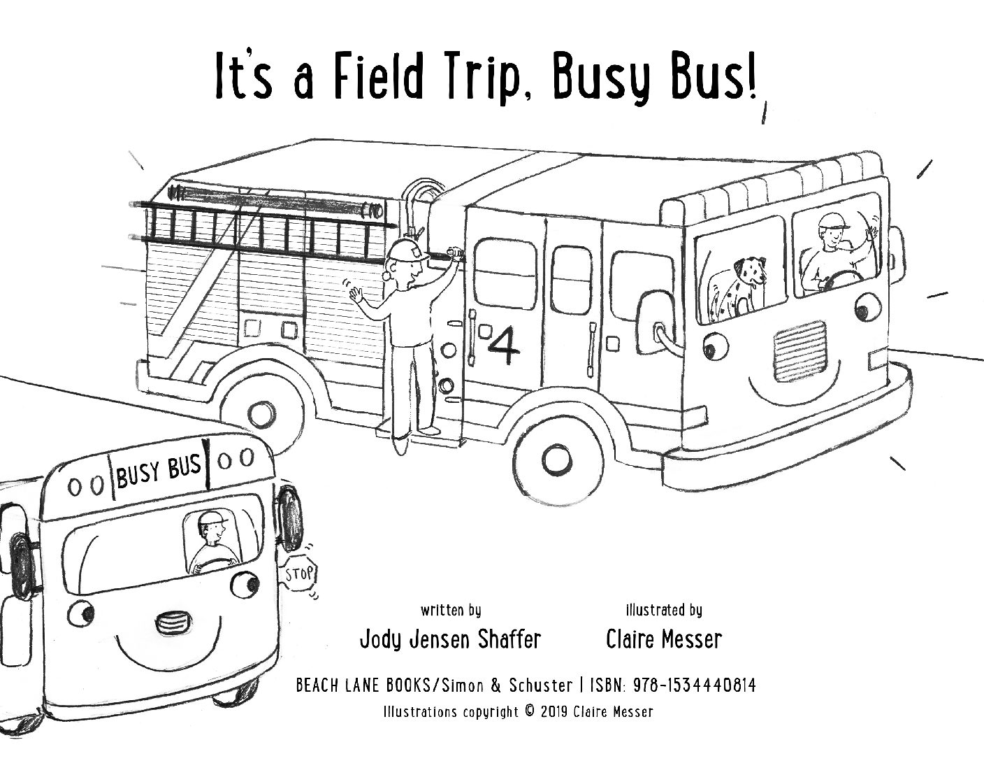 Its a field trip coloring sheet
