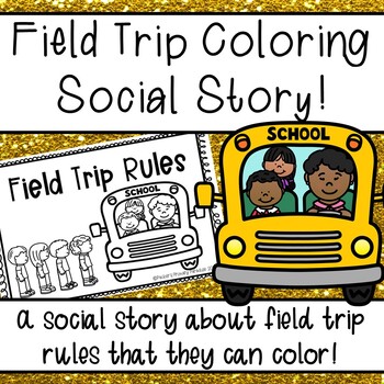 Field trip social story coloring book by packers printables tpt