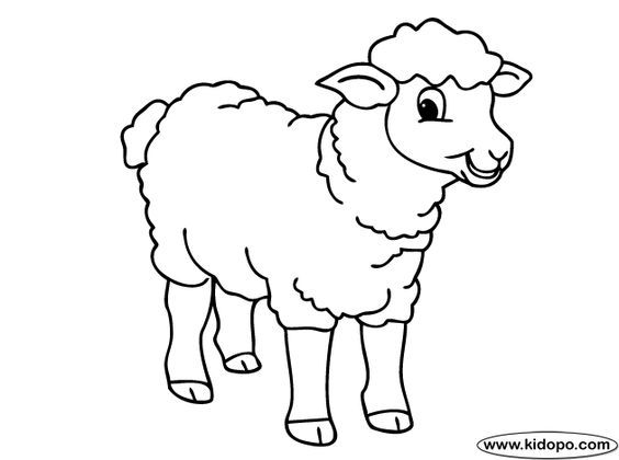 Resultado de imagen para imagen de oveja para pintar oveja para pintar animales animados para colorear oveja para colorear