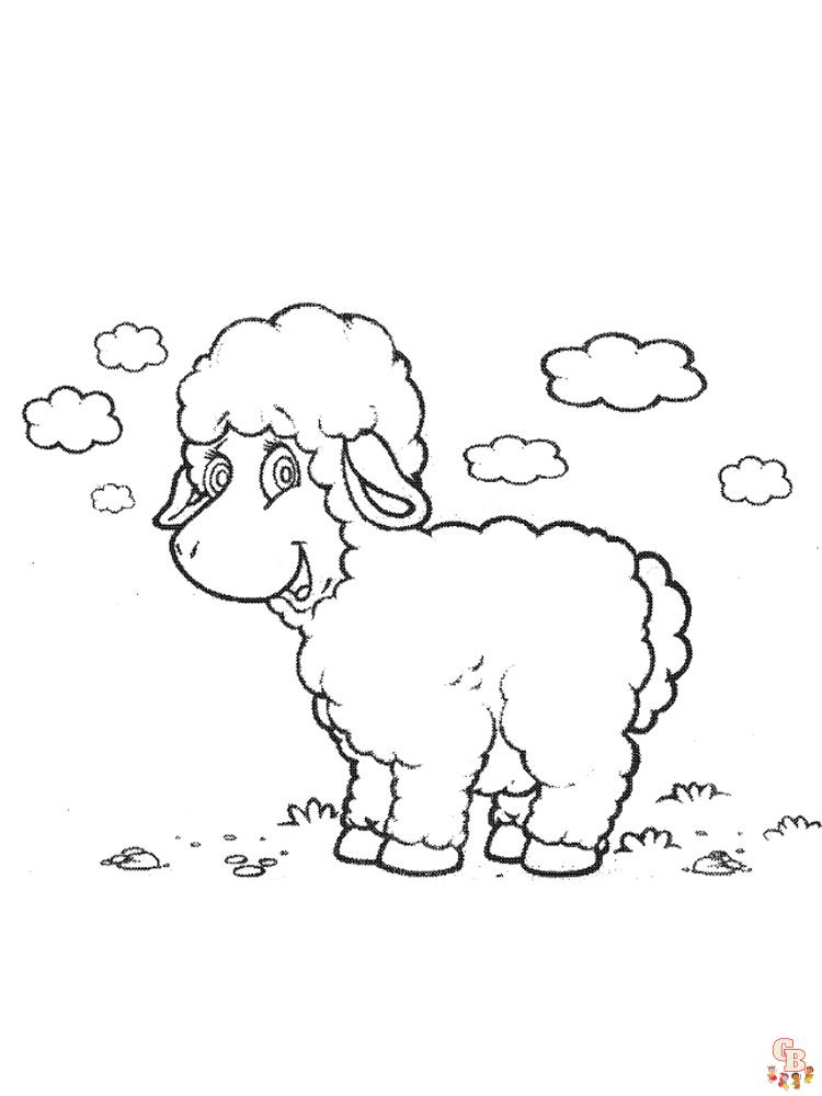 Ovejas de colores dibujos para colorear for kids
