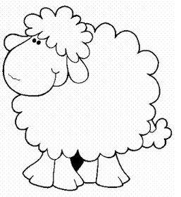 Colorear y pintar dibujos animales para colorear y pintar ovejas de granja stencil crafts painted rock animals applique patterns