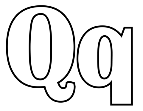 Classic letter q coloring page coloring pages alphabet coloring pages printable alphabet letters