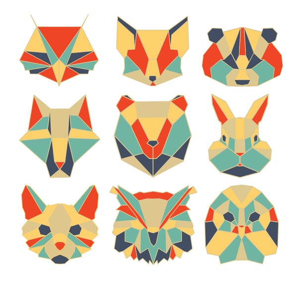 Animales diseão figuras geometricas images stock photos d objects vectors