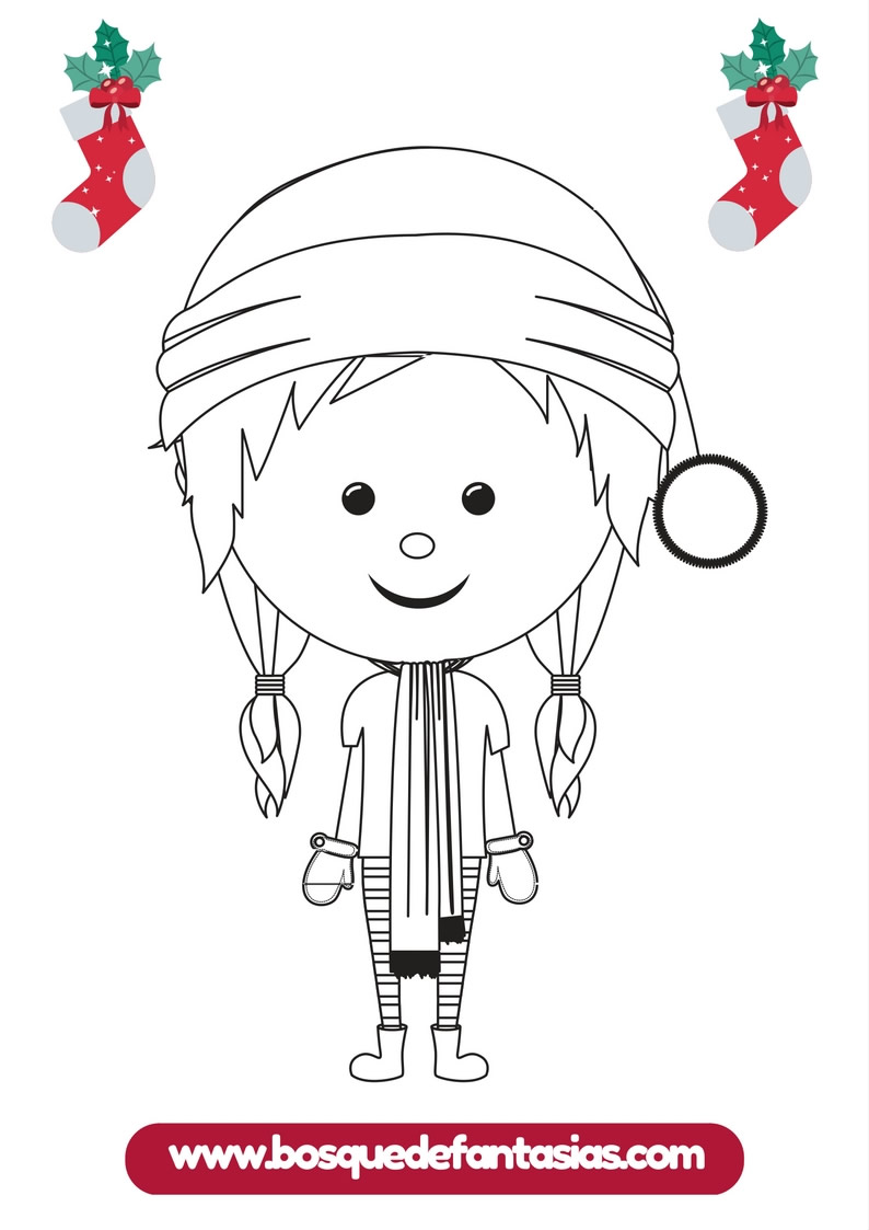 Dibujos para colorear de navidad cuadernillo fãcil de imprimir
