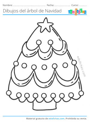 Ãrbol de navidad para colorear