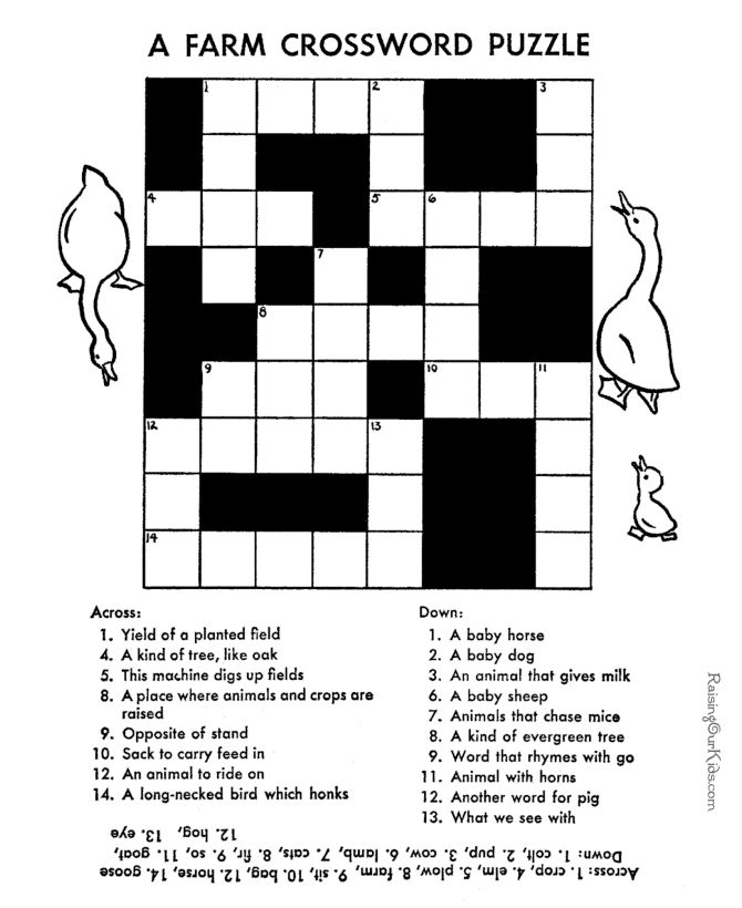 Crossword puzzle