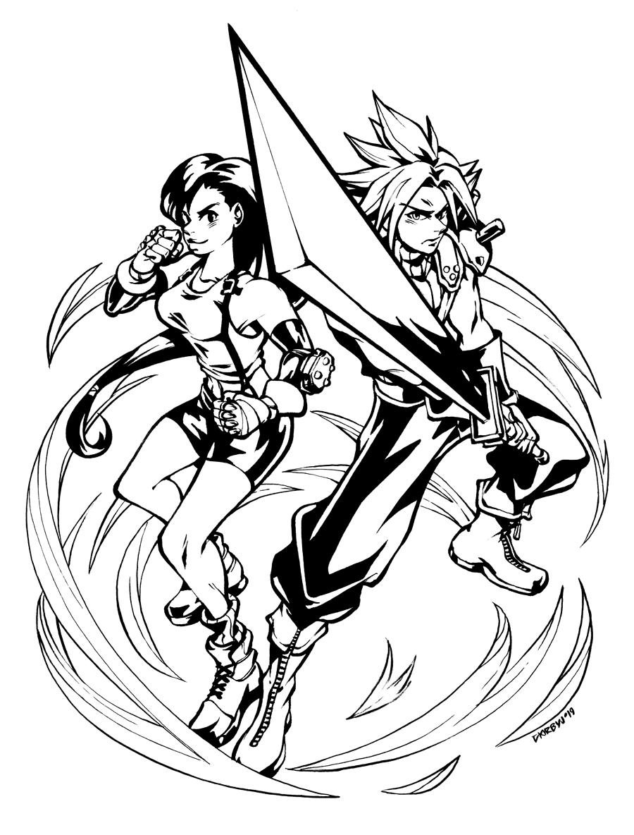 Kirby missions and store now open âï on x final fantasy vii mission done for tambasarem drawing brushpen ink cloud tifa mission ihaveneverplayedff illgettoitsoon httpstcolgncvimxpx x
