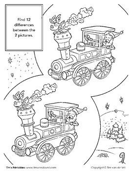 Christmas spot the difference â tims printables free christmas games christmas week kids church activities