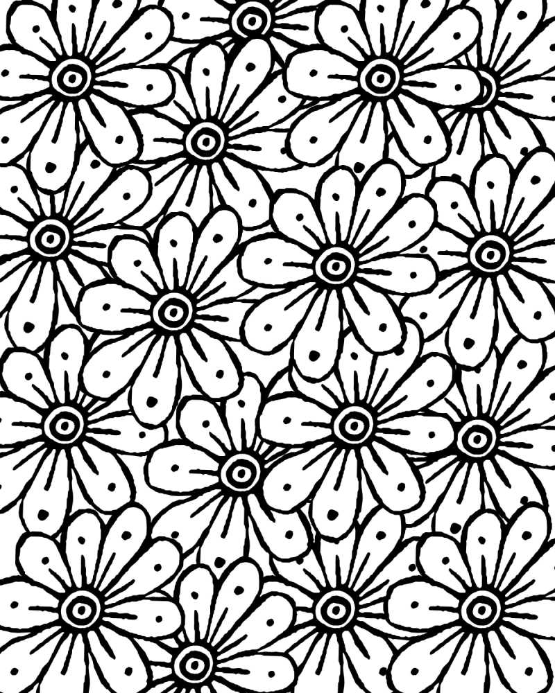 Free printable marigold coloring page
