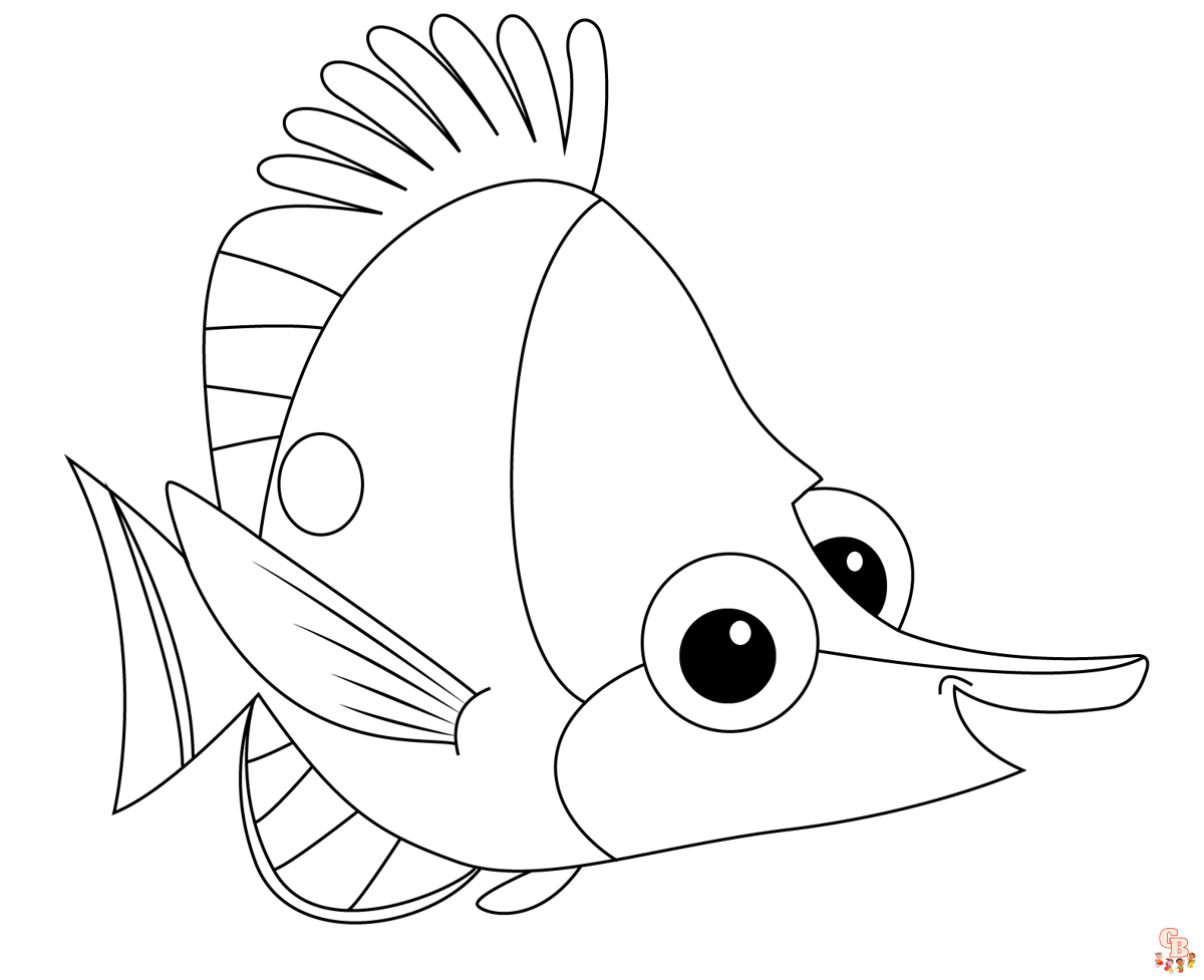 Printable finding nemo coloring pages for kids