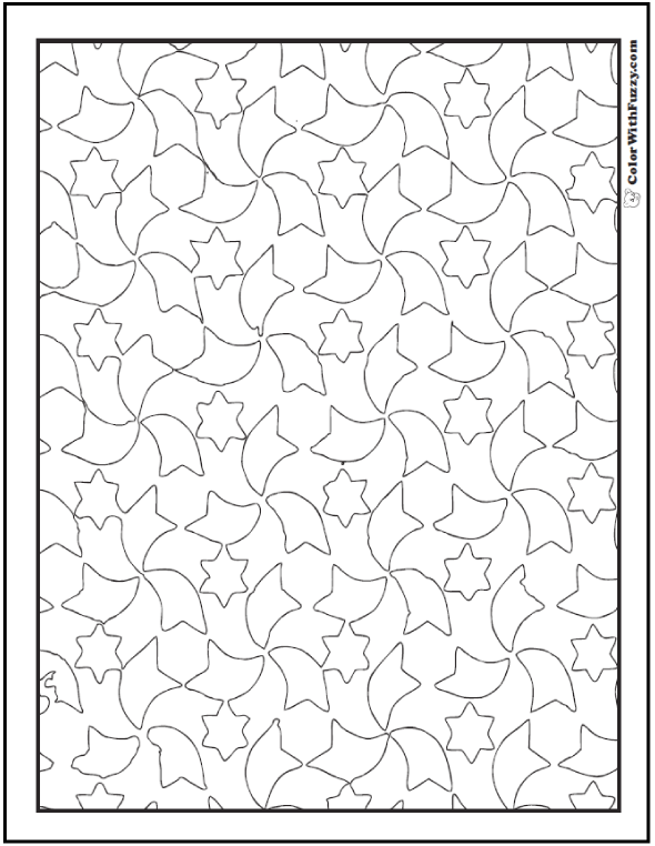 Pattern coloring pages â digital coloring pages for kids and adults