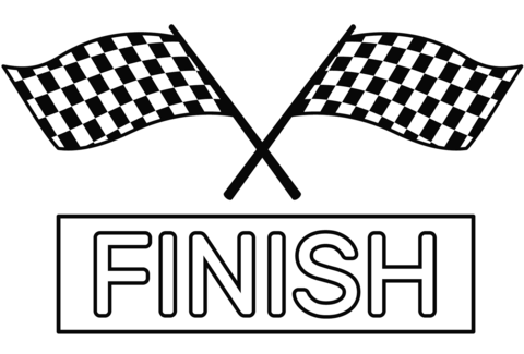 Finish line coloring page free printable coloring pages