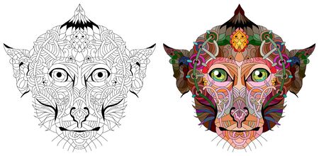 Adult coloring pages animals cliparts stock vector and royalty free adult coloring pages animals illustrations