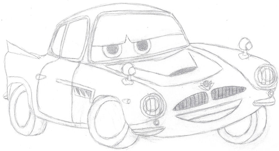 Cars finn mcmissile sketch by bowser