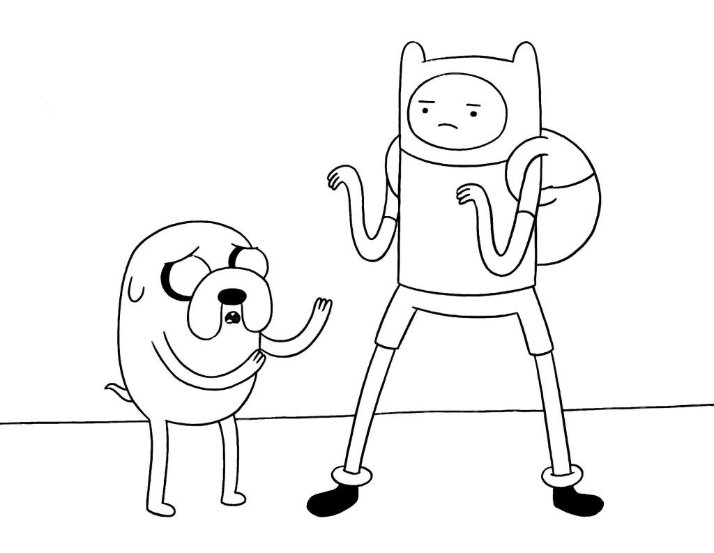 Adventure time coloring pages
