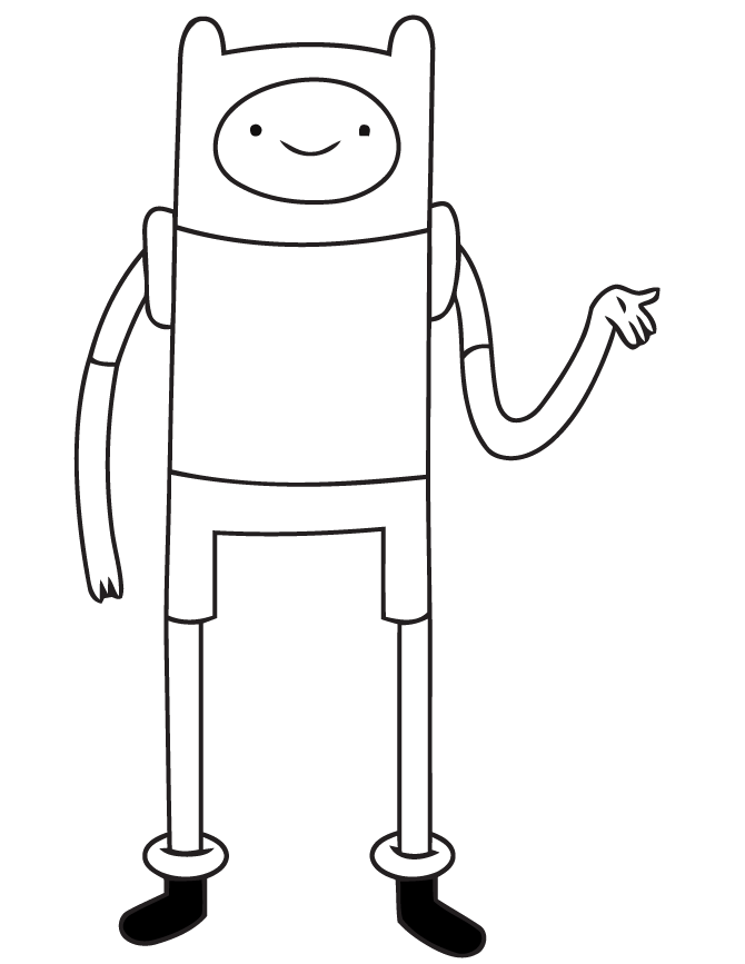 Finn from adventure time coloring page adventure time coloring pages adventure time drawings coloring books