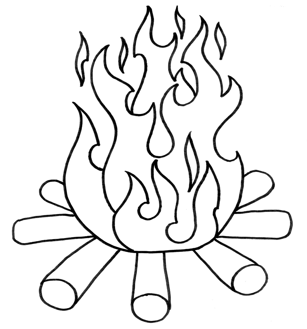 Fire coloring pages printable for free download