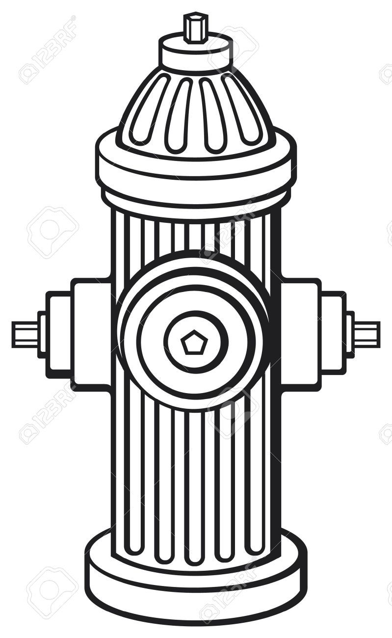 Fire hydrant fire hydrant craft cross coloring page fire hydrant