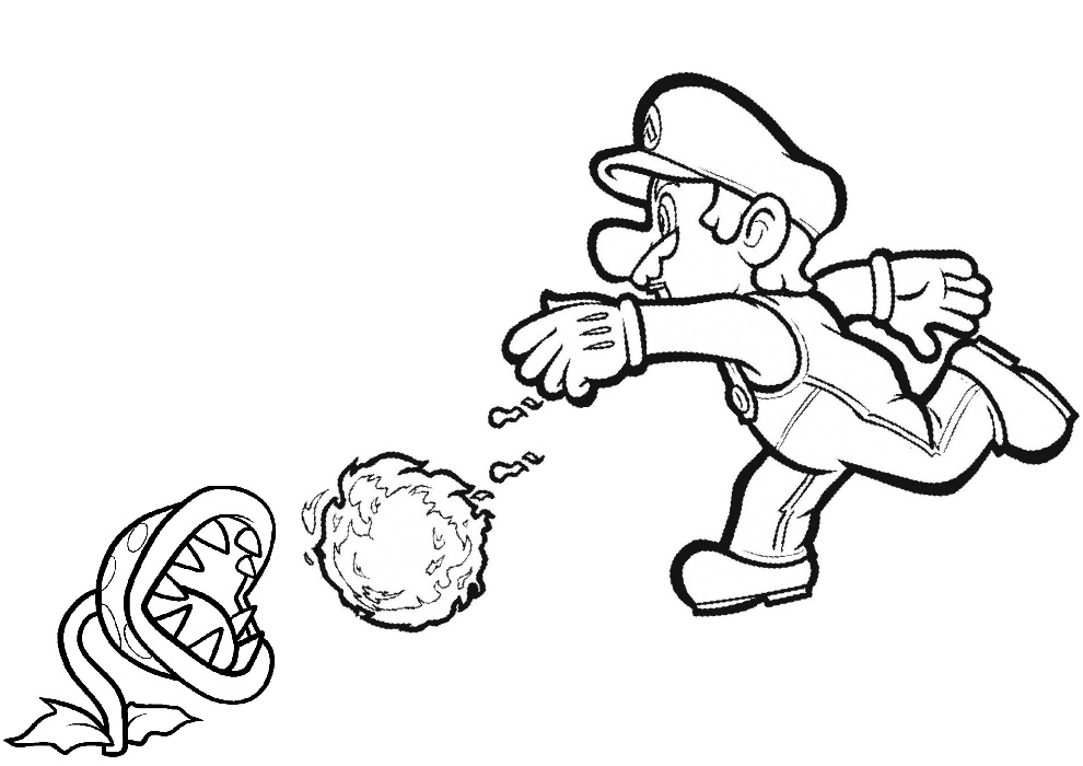 Super mario coloring mario brothers print color craft