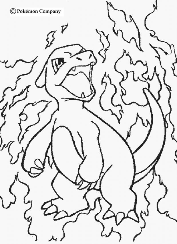 Charmeleon pokemon coloring page more fire pokemon coloring sheets on hellokids pokemon coloring pages mandala coloring pages pokemon coloring sheets